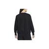 Nike Solid Logo Fleece-Lined Long Sleeve Sweatshirt for Women In Black