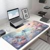 Watercolor Dragonfly Floral Large Gaming Mouse Pad NonSlip Stitched Mat For Gamers Home Office Desktop Leisure Daily Needs