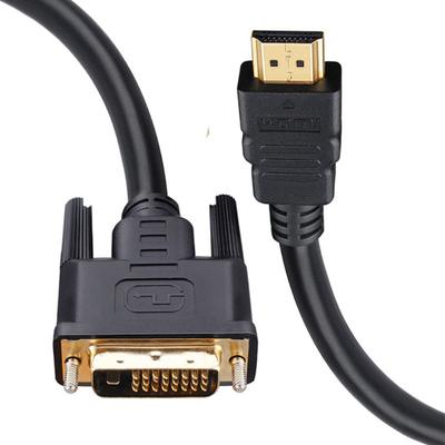 DOONJIEY High Clarity 1080P תואם HDMI זכר ל-DVI-D זכר כבל מתאם דו-כיווני עבור HDTV