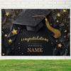Graduate Themed Banner Customized Student Outdoor Garden Party Decorations Provided Portrait Photography Background Studio Props