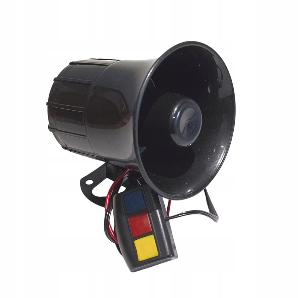 3-Ton Car Siren with 12V Panel Strong Horn Police Firefighter Horn