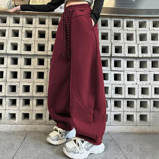 Mädchen Fleece-gefütterte Bananen-Jogginghose für Herbst/Winter - Trendy, Dicke Sportbekleidung für ältere Kinder und Teenager