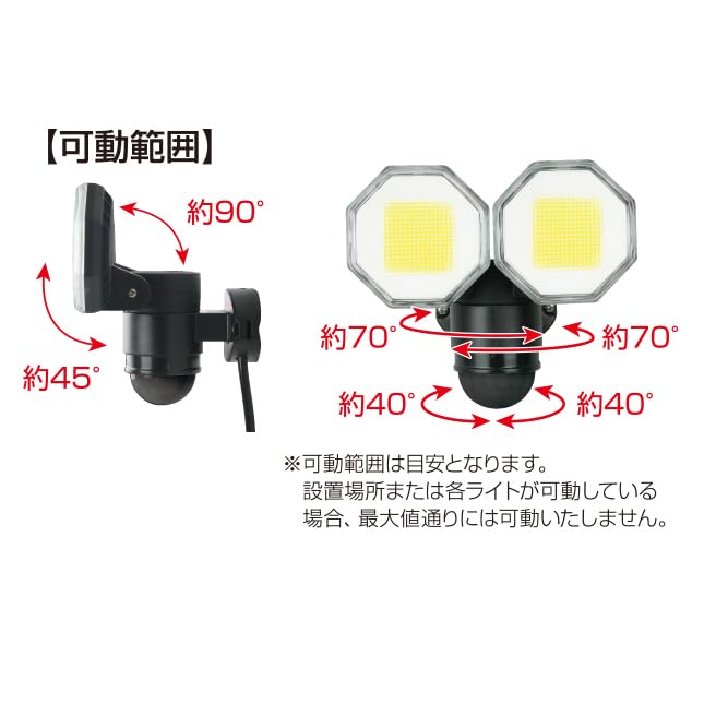 DAISHIN Sensor Outlet For Outdoor Use Human Sense LED AC 100V Type Power Supply Security Light Outdoor Light Waterproof Standard Rainproof Human