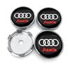 For  Audi TT Q3 Q5 Q7 Q8 B5 B6 B7 B8 B9 Q7 8P 8V 8L A3 A4 A5 A6 A7 A8 4pcs Car Wheel Center Hub Caps Sticker Emblem Accessories