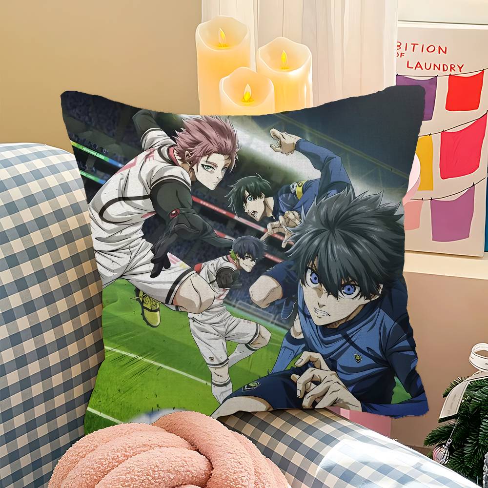 Japan Anime Blue Lock Personalized Pillow Cover Kids Bedroom Wild Party Decor Pillowcase Kid Birthday Shower Gift