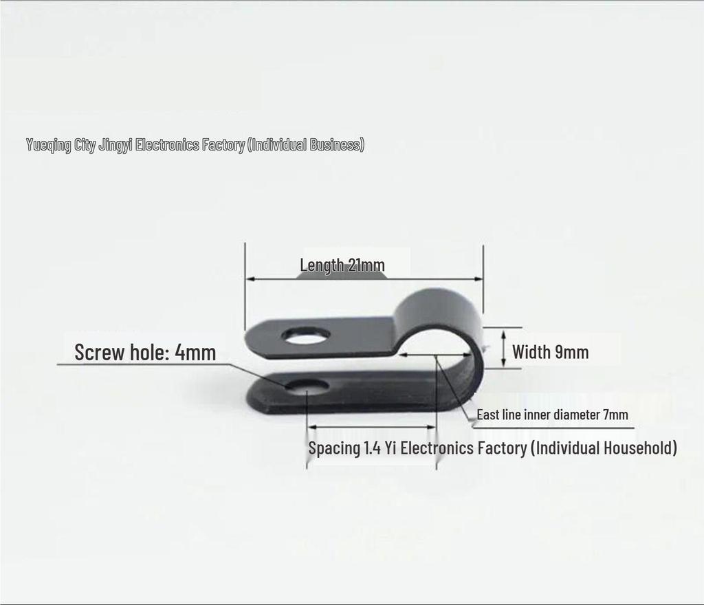 R-Type Plastic Nylon Draadklem U-Type Kabelbeheer Krimptang Vloergoot