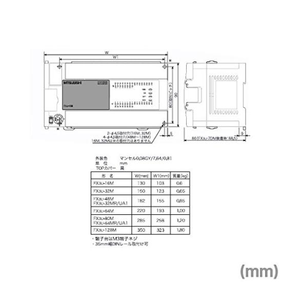 Mitsubishi Electric Sekvenser FX3U-serien Generell bruk MELSEC-F FX3U-80MR/ES