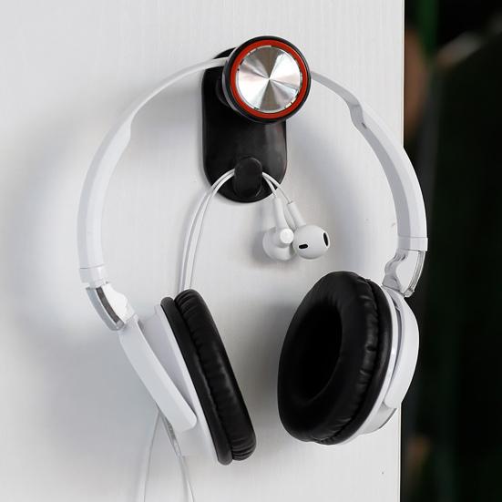 Headphone Holder Small Size Easy to Install Retractable Portable ABS Headphone Stand for Home