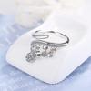 925 Silver Ring Shiny Cubic Zirconia Tassel Jewelry Charm Bohemia Minimalism Birthday Gift Femme Anillos Bague Femme Ring