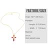 Gilded Crystal Crucifix Necklace Light Crucifix Pendant Chain Zircon Cross Necklace  Pray