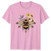 Bumblebee Floral Illustration TShirt Nature Wildlife Gift For Him And Her