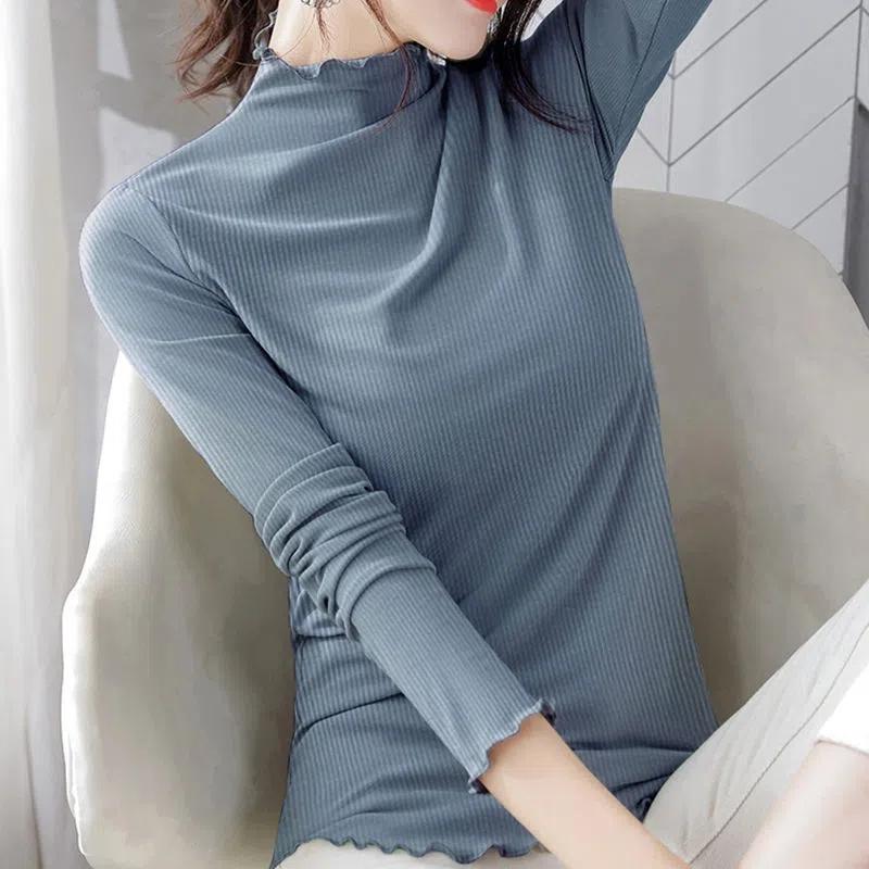 

Весна и осень, полуводолазка, нижняя рубашка, однотонная тонкая верхняя одежда с длинными рукавами, тонкий свитер M синий