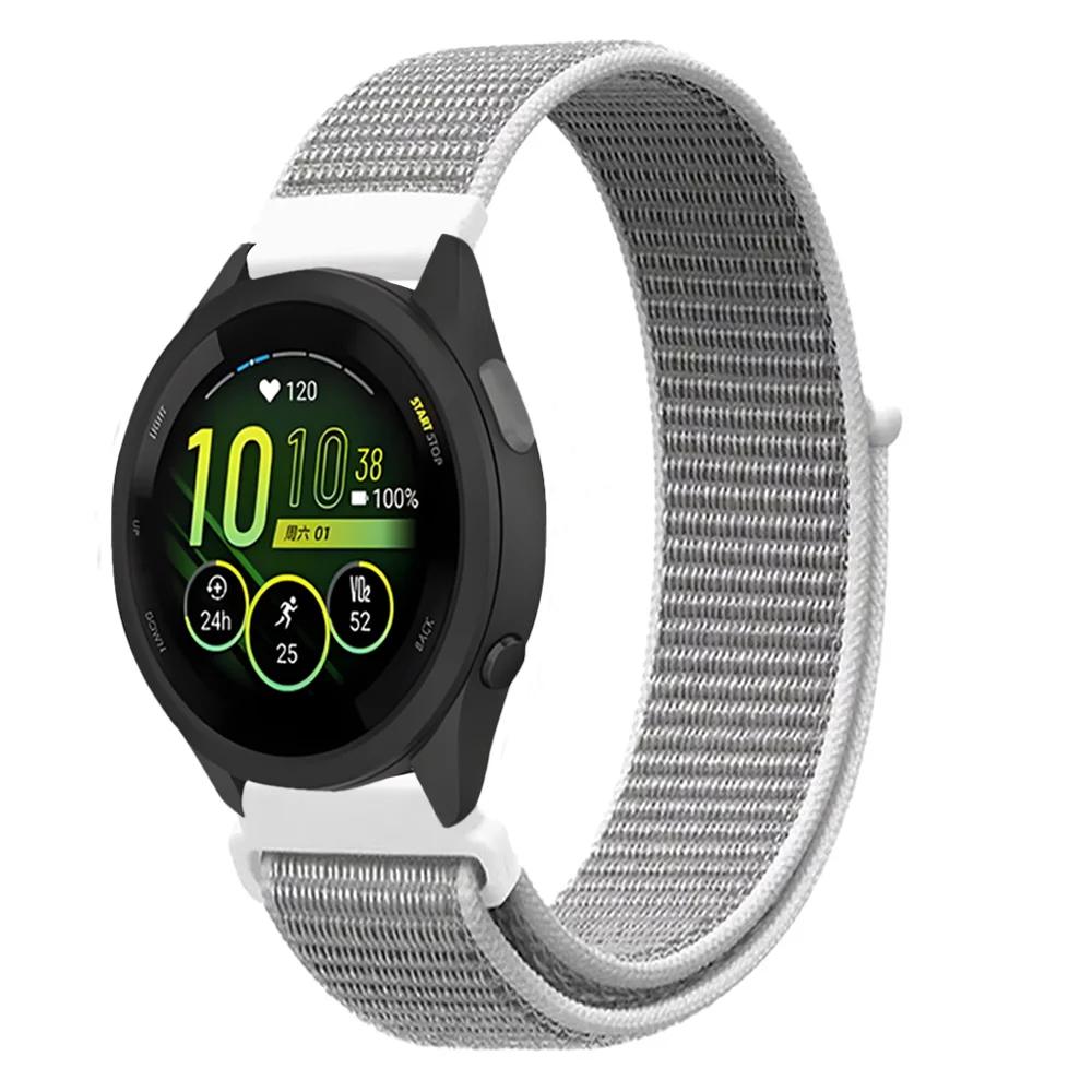20mm 22mm Pletený nylonový smyčkový řemínek pro Garmin Forerunner 165 55 965 265 255 955 Venu 3 Náramek pro Garmin Active/Vivoactive 5