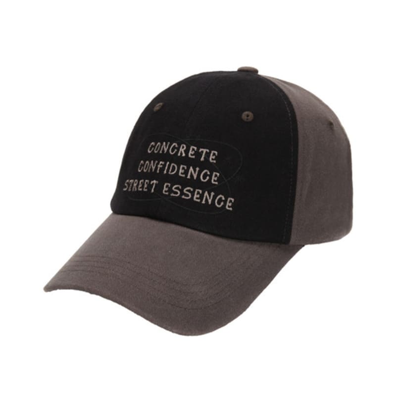 BLACK SANDS Lettering Embroidered Two-Color Ball Cap (4 colors)