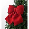 Large Red Velvet Bow Christmas Tree Hanging Pendants 2025 Christmas Party Decoration New Year Holiday Home DIY Ornaments