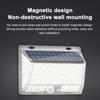 328LEDs Solar Garden Outdoor LED Wall Light Home Outdoor Waterproof Magnetic Remote   Side Lighting Sensor Wall Light