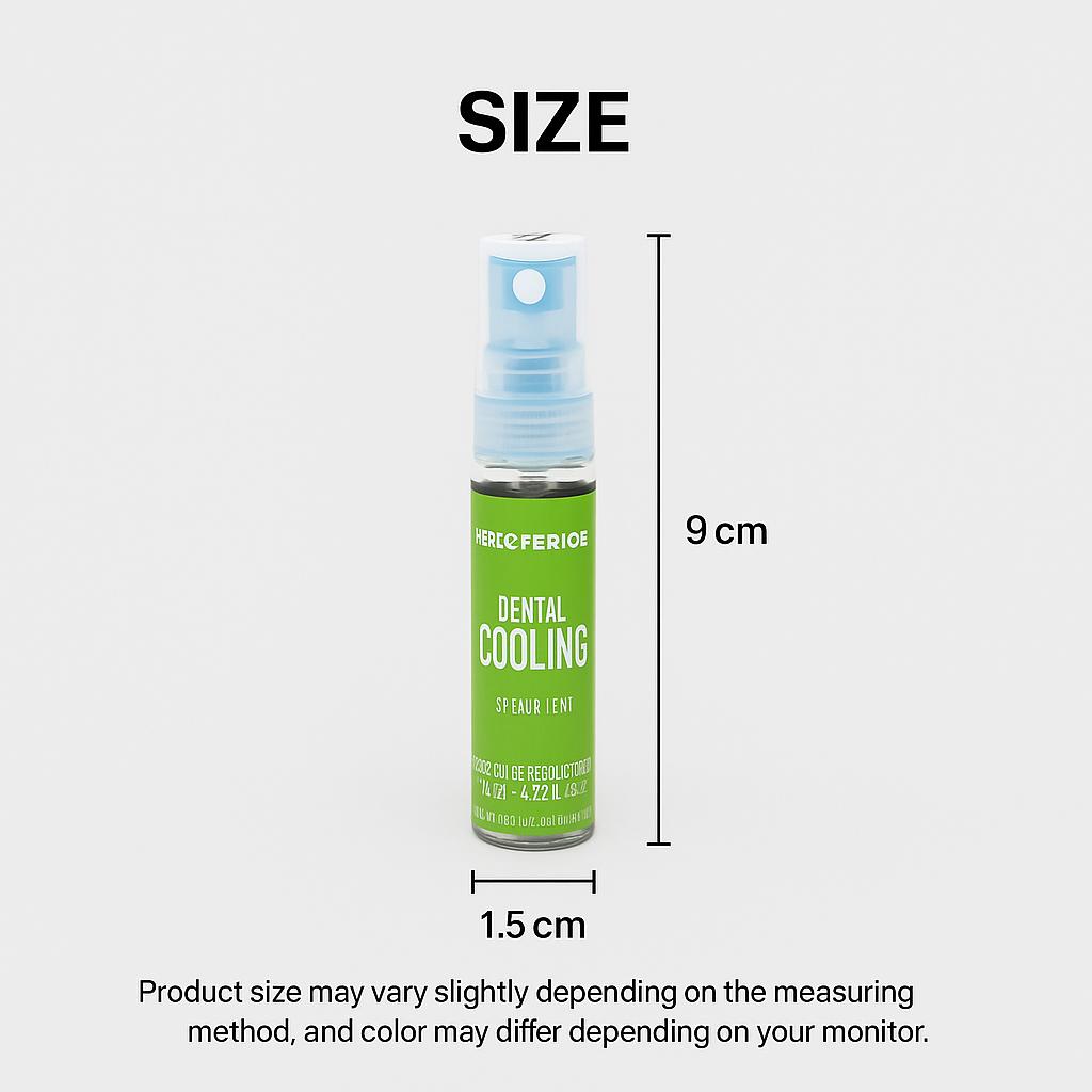 Crisp & Cool Confidence: Perioe Dental Cooling Mouth Spray (6.2ml) - Spearmint