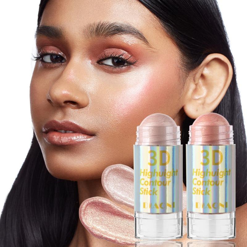 6 kolorów 3D Face Brighten Highlighter Bar Cosmetic Face Contour Bronzer Shimmer Highlighter Stick Concealer Cream Makeup Tool