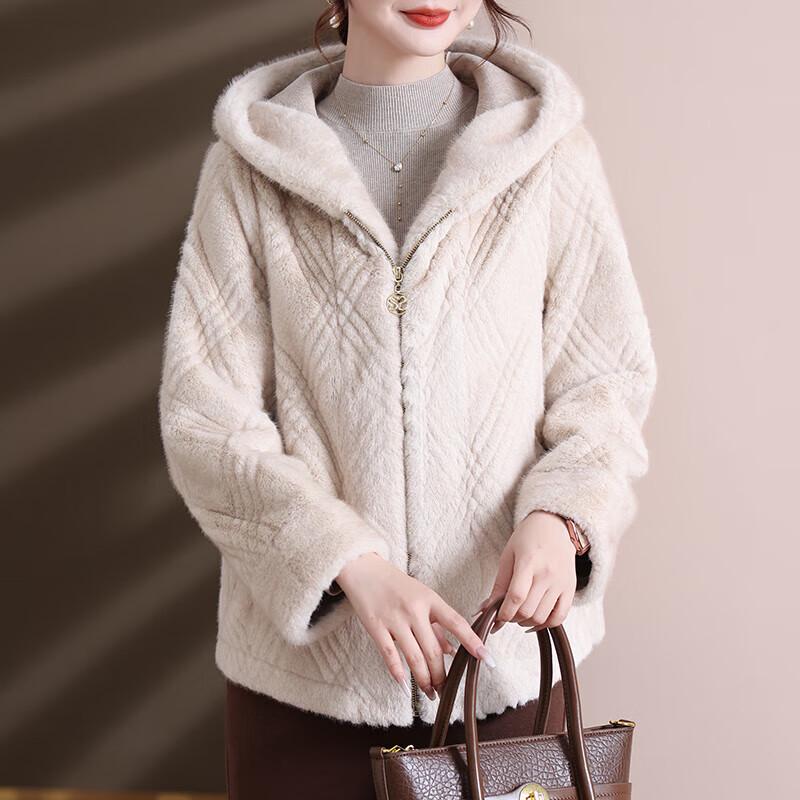 Elegant Women's Faux Mink Velvet Winter Coat