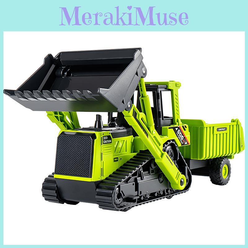 Double Headed Bulldozer Vehicle Model With Inertia Control For Kids Play And Collectors