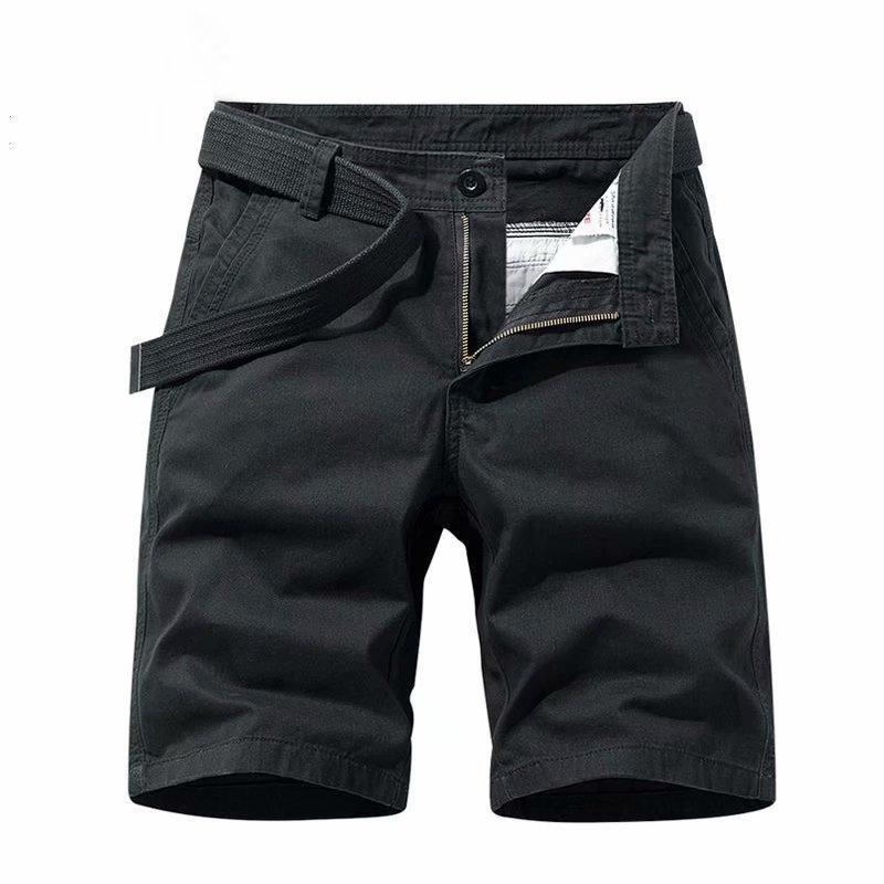Summer Men Cargo Shorts With Water Wash Cotton Fabric For Teen Casual Wear