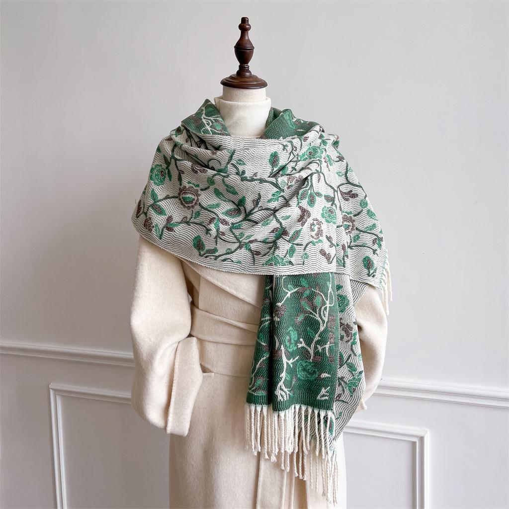 Autumn and Winter Travel Warm Cashmere Shawl Scarf Fashion Women Luxury Print Pashmina Blanket Wraps Female Poncho Bufanda