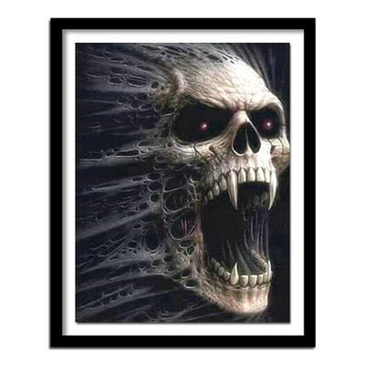 Full Round Drill 5D DIY Diamond Painting "Skull" 3D Embroidery Cross Stitch Rhinestone Home Decor