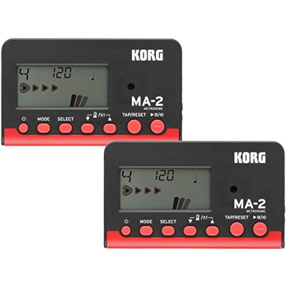 [Оптовая покупка] KORG KORG - Метроном MA-2 Черно-красный MA-2-BKRD Набор из 2 шт.