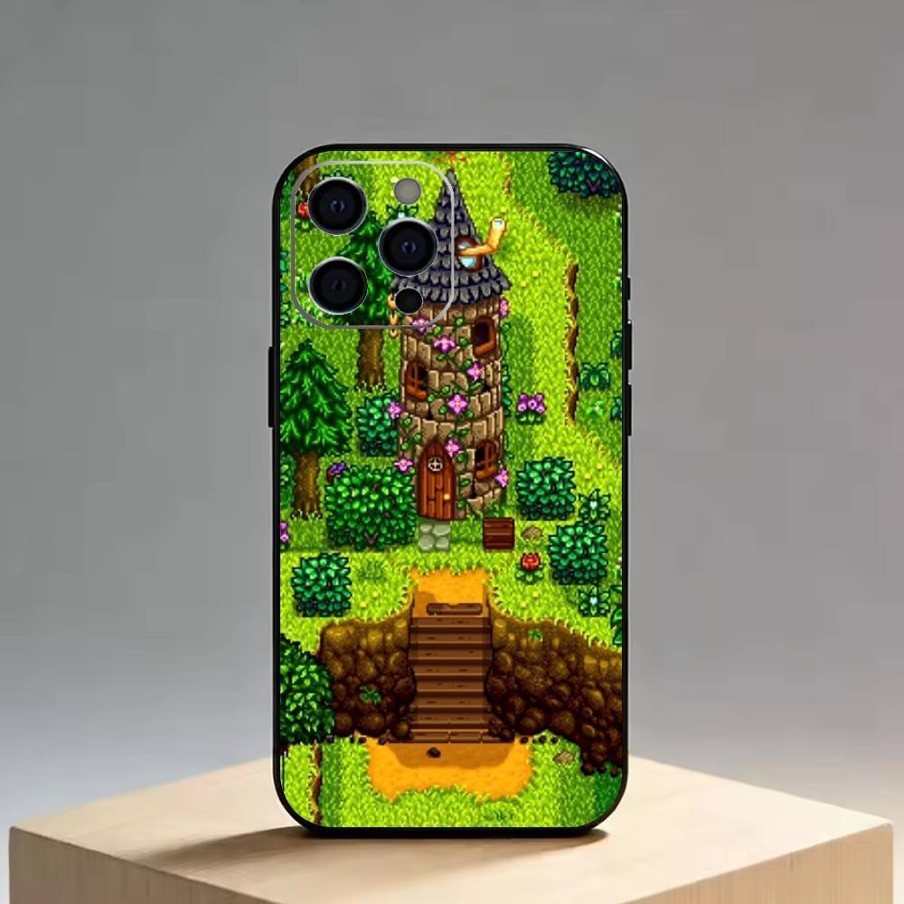 Stardew Valley   Phone Case For iPhone 17,16,15,14,13,12,11 Plus,Pro Max,XS,Soft Silicone Black Cover