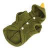 Dog Dinosaur Costume Cute Funny Warm Plush Hooded Cat Dinosaur Clothes for Dogs Puppies Cats Kittens XS