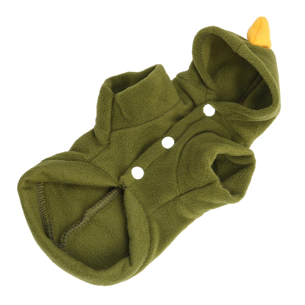 Dog Dinosaur Costume Cute Funny Warm Plush Hooded Cat Dinosaur Clothes for Dogs Puppies Cats Kittens XS