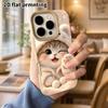Phone Case: Lambskin 2D Flat Samsung Galaxy A34 A35 M05 M06 S20 S22 S21 FE Plus 5G Protective Case, Wink Kitty, Christmas and Halloween Gifts