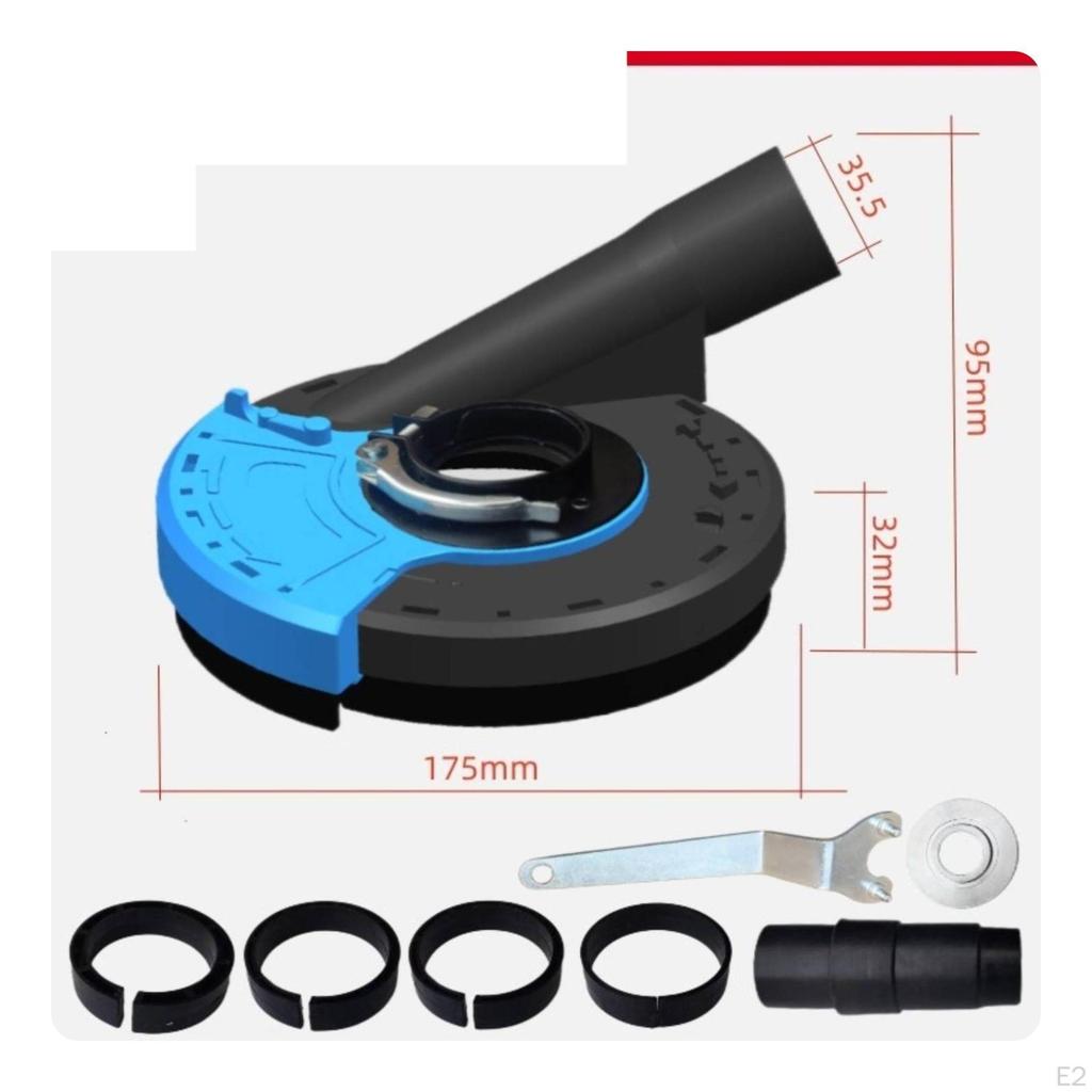 Kątowa osłona przeciwpyłowa z pierścieniami lokalizującymi Uniwersalne dopasowanie Bezpyłowe akcesorium do elektronarzędzi