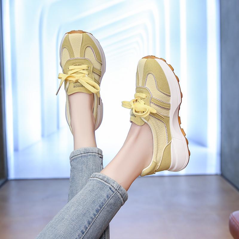 CRLAYDK Women's Comfortable Working Nurse Shoes Non-Slip Walking Casual Nursing Thick Sole Slip On Loafers Ladies Sneakers