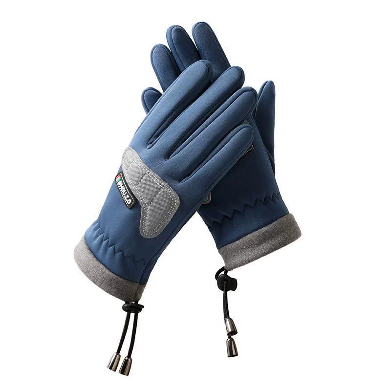 Children's Plus Velvet Winter Gloves: Windproof, Non-Slip, and Warm for Outdoor Cycling & Sports