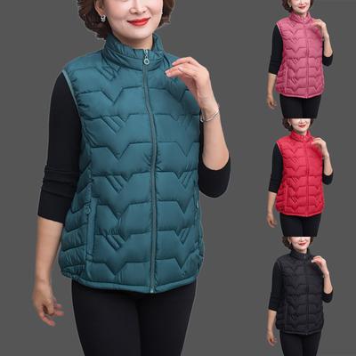 Women's Casual Solid Color Pocket Denim Sleeveless Vest Coat