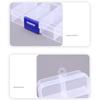 10 przegródek Odpinany przezroczysty plastikowy pojemnik do przechowywania