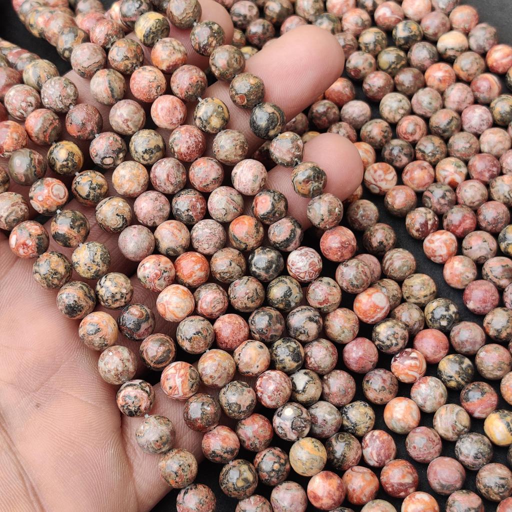 Designer Leopard Skin Jasper Beads, Matt Genuine Natural Gemstone, Round Loose Beads, 6MM 8MM 10MM Size Available.