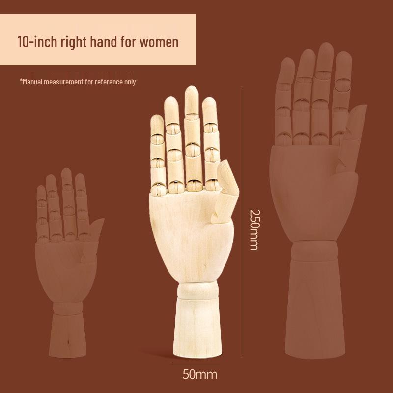 12-Inch Flexible Wooden Jointed Figure Model for Sketching and Painting