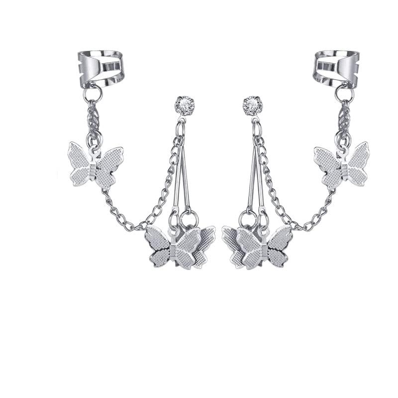 Boucle d'oreille oxydée en argent et laiton pour femmes et filles, collection exclusive élégante et tendance, produit 100 % respectueux de la peau pour boucle d'oreille