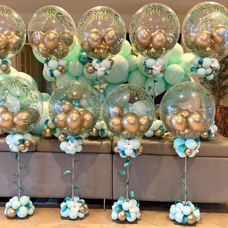 Decoração para festa de aniversário Balões Suporte para mesa de casamento Balão Suporte para coluna Balão Vara Globos Acessórios de decoração para casa