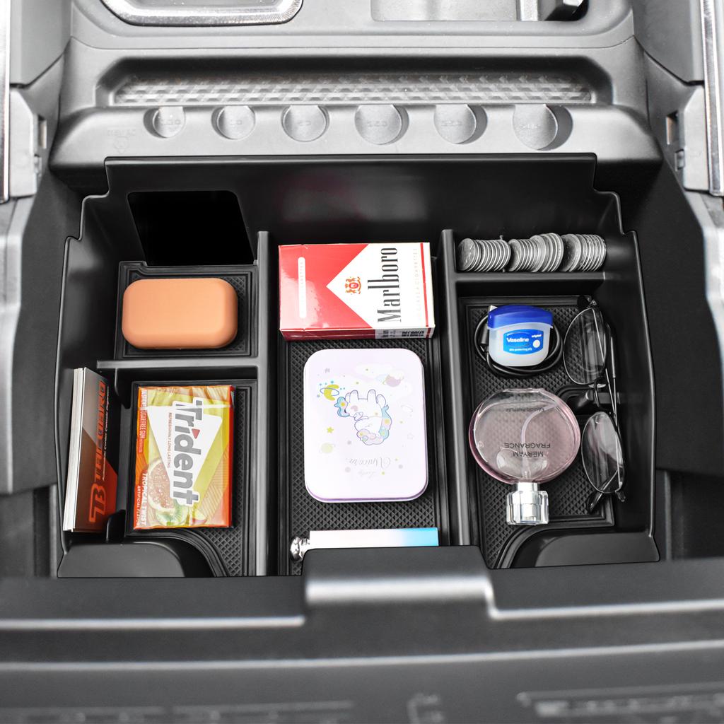 Center Console for 2025 Dodge RAM TRX 1500 2025 2025 2010-2025 Armrest Storage Organizer Car Storage Box Coin Interior Tray Box