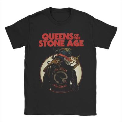 Queens Of The Stone Age T-Shirt Popular T Shirts Short Sleeve Streetwear Tops Beach 100 Cotton Cotton Best Selling Round Neck