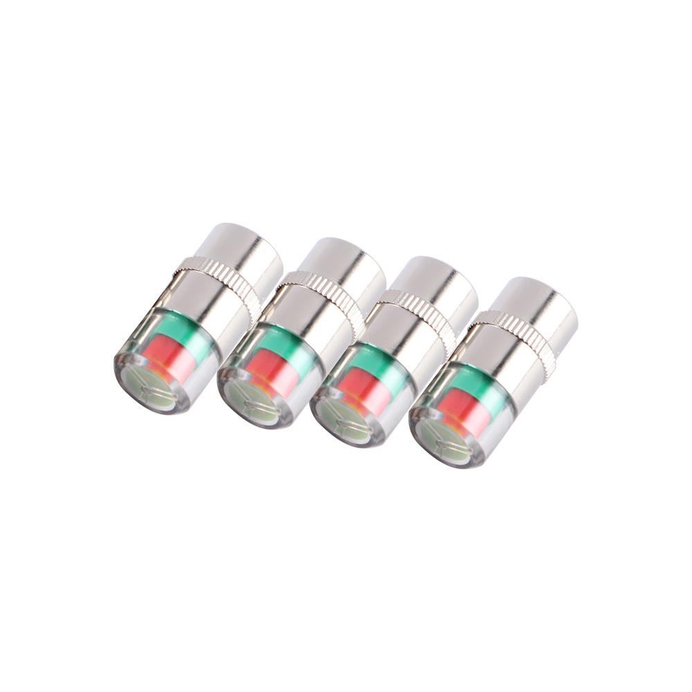 

Automotive Alert Tire Pressure Cap External Tire Cap Tire Pressure Gauge Monitor Valve Nozzle 4pcs