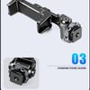 Phone Tripod Mount, Universal Smartphone Mount Adapter with 3 Cold Shoe & 1/4" Standard Screw, 360 Rotates