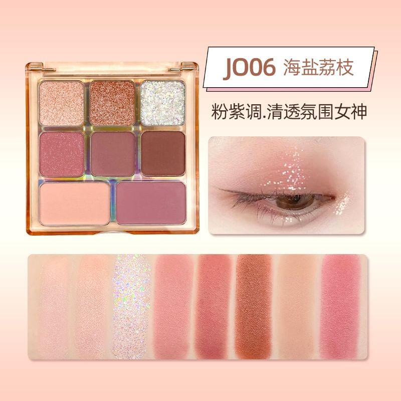 Jelly Bubble - Lidschattenpalette mit 8 Farben - J006