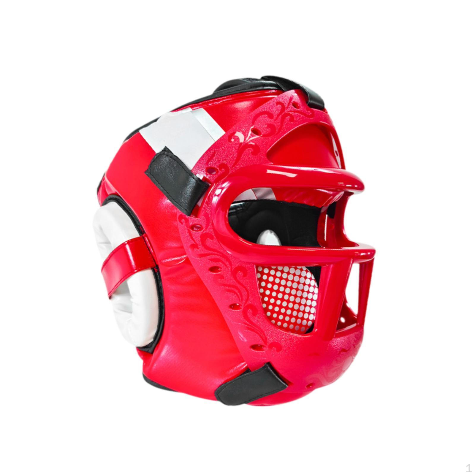 

Боксерский головной убор, защита для лица, защита лба и ушей, полная защита для мужчин, женщин, мма