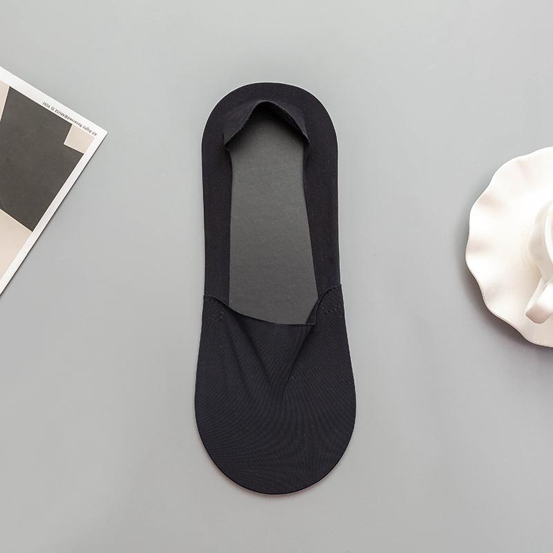 Summer Socks Men Invisible Boat Socks Shallow Breathable Silicone Non-slip Comfortable Cotton Sock