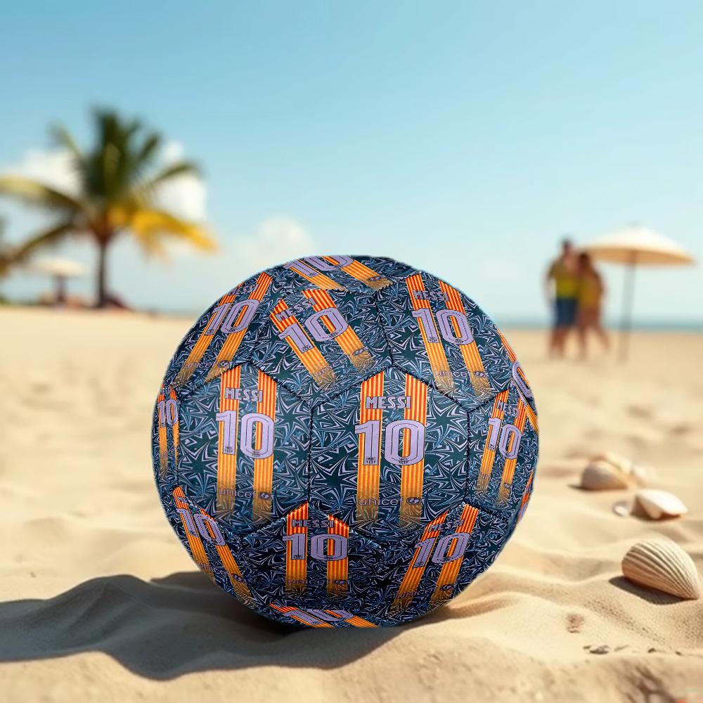 Lionel Messi Aufdruck Größe 5 Fußball, Standard Spielball für Sportspiel und Teamtraining, Ideales Geschenk für Fußballfans
