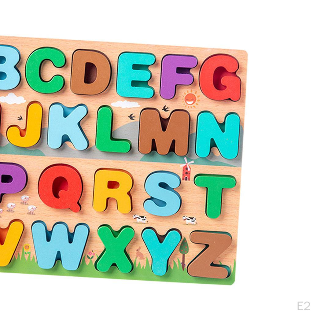 Colorful Wooden Puzzle Set for Kids Ages 3 and Up - Perfect Gift Learning Play